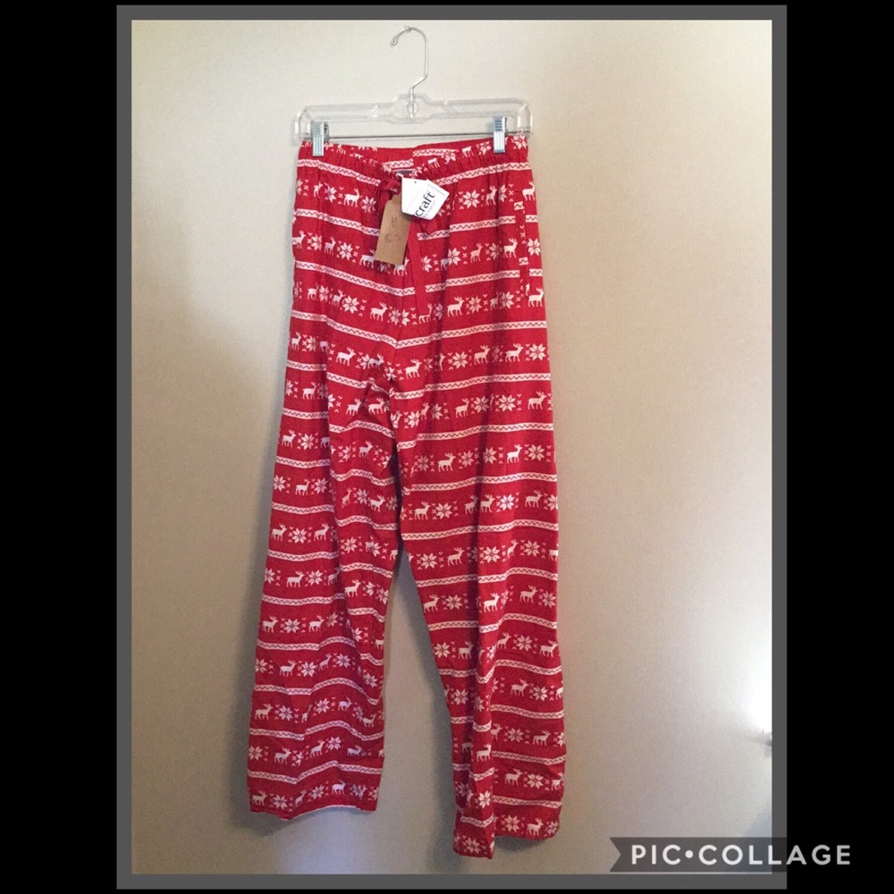 Red Reindeer Pajama Bottoms